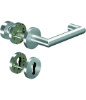 Ogro Wechselgarnitur CORE+ 8907, 8mm Vierkant TS.38-63mm Rundrosette PZ Knopf 3020 ED