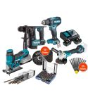 MAKITA 18 Volt AKKU-Highlight- Set inklusive. 130 tlg.. Zubehörset
