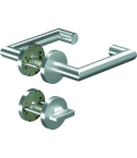 Ogro WC-Garnitur CORE+ 8907, 8mm Vierkant TS.37-42 Rundrosette mit WC-Kapsel ED