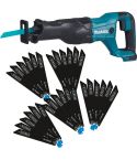 Makita Akku-Reciprosäge DJR186 ZK-Set HW 2025 inkl. 200 Stk. Säbelsägeblätter
