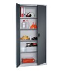 STROXX Flügeltürenschrank mit 4 Böden 1950X935X400 MM RAL 7035/7016