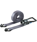 STROXX Zurrgurt 2-teilig, mit Spannratsche und Spitzhaken, 50 mm, 10 m