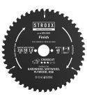 STROXX Kreissägeblatt NEG Holz Ø 216 mm, 48 Zähne, WZ, negativer Spannwinkel für feine Holzschnitte