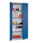 STROXX Flügeltürenschrank mit 4 Böden 1950X935X400 MM RAL 7035/5010