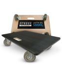 STROXX Transportroller – 500 kg Tragkraft, 600 x 400 mm, rutschfeste Oberfläche & gummierte Rollen