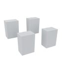 STROXX Füße für Garderobenschrank 100X71x51MM zur Selbstmontage