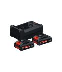 Bosch Batterie/Ladegerät Set 2x EXBA18V-40 + GAL 12V/18V-80