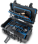 STROXX Toolcase – bestückt, 31-teilig, stapelbar, extrem stabil, staub- & spritzwassergeschützt
