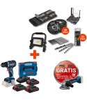 Bosch 18V Basisset GSR 18V-90 C mit umfangreichem STROXX Zubehör
