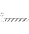 STROXX MONTAGESCHRAUBE 7,5X122 MM TX 30 1036-7.5-122 - 1000 Stück