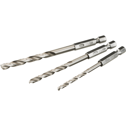STROXX HSS-Bohrer-Set, 2-6 mm, 60 mm Spirallänge, 5-teilig
