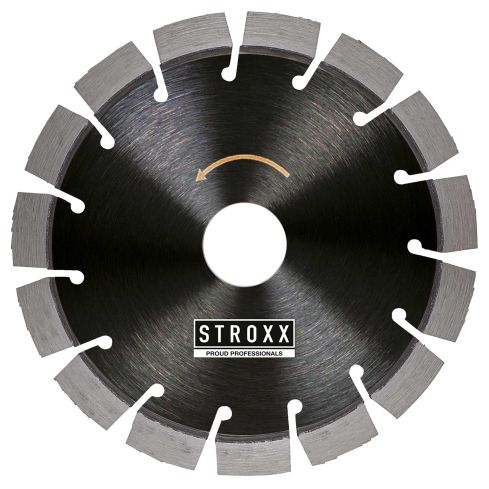 STROXX Diamanttrennscheibe 125RD – 125 mm, für Beton & Stahlbeton, segmentiert, 22,23 mm Bohrung