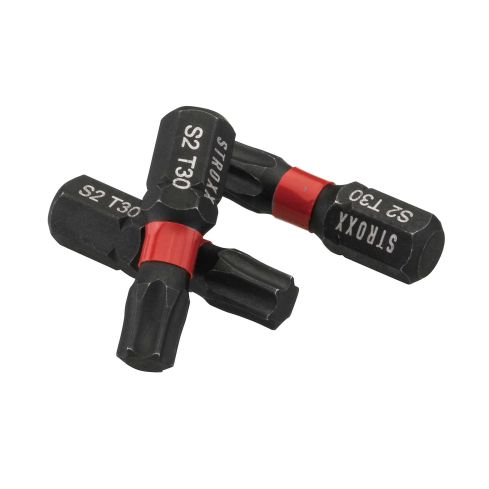 Stroxx Impact Bits TX30 1/4 25mm 5st. m. Farbring Rot