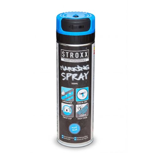 STROXX MARKIERUNGSSPRAY FLUORESZENT BLAU 500ML 102-581
