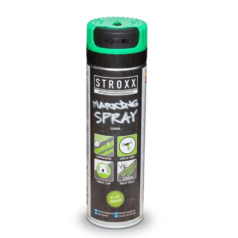STROXX MARKIERUNGSSPRAY FLUORESZENT GRÜN 500ML 102-583