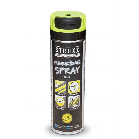STROXX MARKIERUNGSSPRAY FLUORESZENT GELB 500ML 102-586