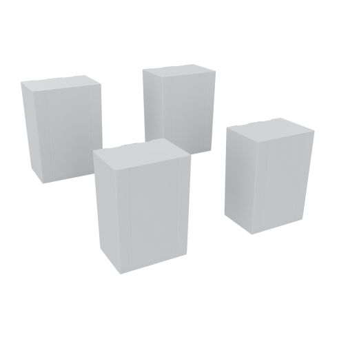 STROXX Füße für Garderobenschrank 100X71x51MM zur Selbstmontage