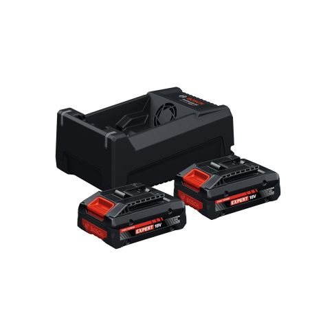 Bosch Batterie/Ladegerät Set 2x EXBA18V-40 + GAL 12V/18V-80