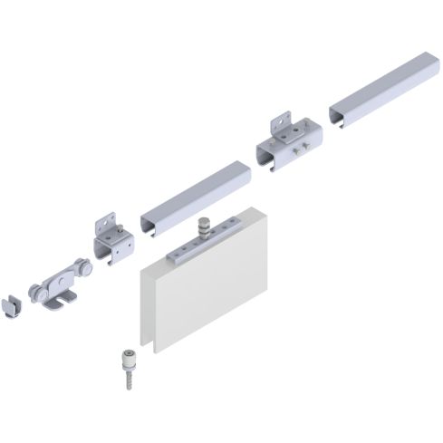 Helm Schiebetorsystem 400, Wandmontage 400kg 4000mm VZ SP400W101400214000