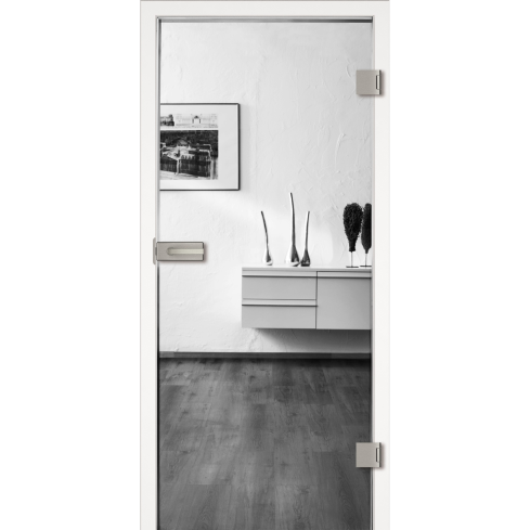 GARANT Ganzglastür Standard Ornament, ESG, Klarglas, Kante stumpf