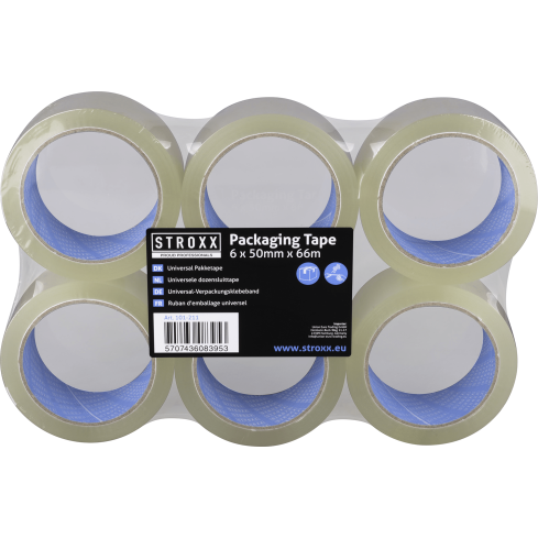 STROXX Universal Verpackungsklebeband, transparent 66 mtr. 101-211