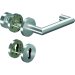 Ogro Wechselgarnitur CORE+ 8907, 8mm Vierkant TS.38-63mm Rundrosette PZ Knopf 3020 ED