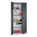 STROXX Flügeltürenschrank mit 4 Böden 1950X935X400 MM RAL 7035/7016