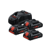 Bosch Starter Set: 3x PC 18V 4.0Ah + GAL 1880
