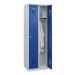 STROXX Garderobenschrank mit Sockel 2 Abteile 1850X600X500MM RAL 7035/5010