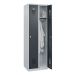 STROXX Garderobenschrank mit Sockel 2 Abteile 1850X600X500MM RAL 7035/7016