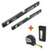 STROXX WASSERWAAGEN-SET IM BUNDLE MIT ARBEITSLAMPE
