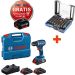 BOSCH AKKU-BOHRSCHRAUBER GSR 18V-45 3XPC4,0 AH GAL 18V-40 L-CASE 06019K3204