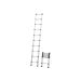 STROXX Teleskopleiter 2,92 m, Aluminium, bis 150Kg, zusammenklappbar