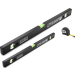 STROXX Wasserwaagenset – 80 cm & 180 cm Wasserwaage + 3 m Bandmaß, stoßfest & UV-beständig