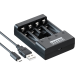 STROXX Schnellladegerät für wiederaufladbare Batterien, USB 101-061