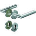 Ogro Drückergarnitur CORE+ 8906, 8mm Vierkant TS.38-63mm Rundrosette PZ ED